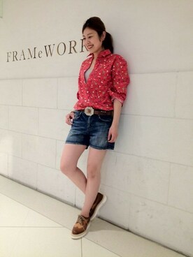 FRAMeWORK 新宿ルミネ　staff2さんのコーディネート