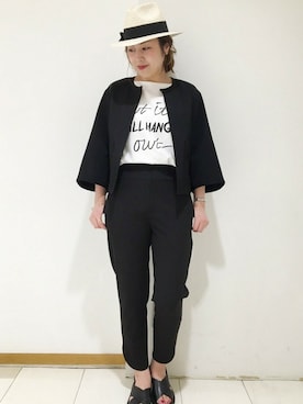 「FRAMeWORK（フレームワーク）のアイテム（ブルゾン）」を使った、FRAMeWORK 新宿ルミネ　staff2さん（レディース・160cm）の春コーディネート