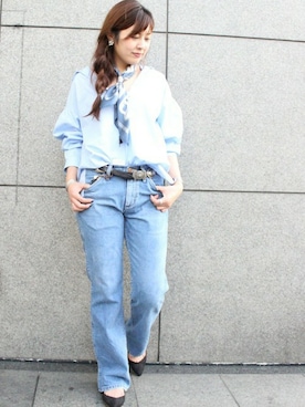 「Wrangler」｜「アイテム（財布/小物）」を使った、FRAMeWORK 新宿ルミネ　staff2さん（レディース・160cm）の春コーディネート