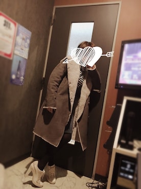 「SOFFITTO（ソフィット）のアイテム（ジャケット/アウター）」を使った、ｚａｗａｎｅｃｈｉさん（レディース・152cm）の冬コーディネート