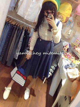 「skirt」｜「アイテム（その他シューズ）」を使った、Yami miteさん（レディース・168cm）の春コーディネート