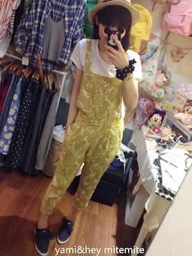 「アイテム（オールインワン・サロペット、その他）」を使った、Yami miteさん（レディース・168cm）の春コーディネート