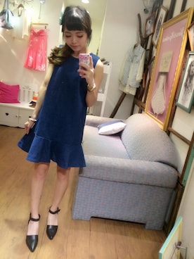 「アイテム（ワンピース、その他）」を使った、Yami miteさん（レディース・158cm）の春コーディネート