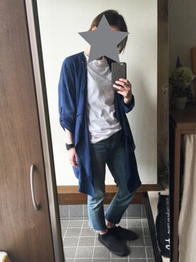 「切りっぱなし」｜「アイテム（アナログ腕時計）」を使った、てんさん（レディース・157cm）の春コーディネート
