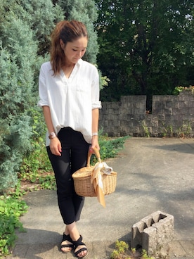 「HusHusH（ハッシュアッシュ）のアイテム（財布/小物）」を使った、ほしららさん（レディース・167cm）の夏コーディネート