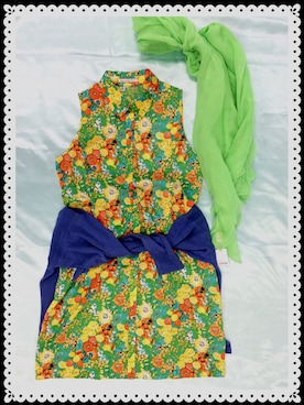 「アイテム（シャツワンピース）」を使った、nanako.tさん（レディース・150cm）の冬コーディネート