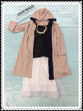 「GRAY MAGIC（グレイマジック）のアイテム」を使った、nanako.tさん（レディース・150cm）の春コーディネート