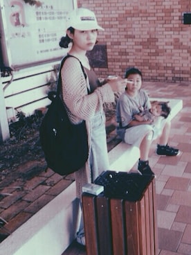 「ダル着」｜「アイテム（その他アウター）」を使った、yurina gotoさん（レディース・156cm）の秋コーディネート