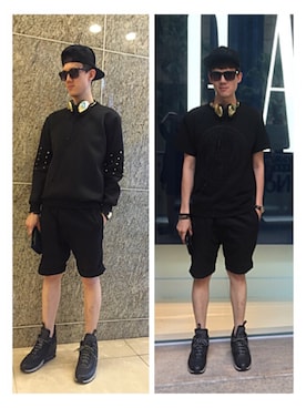 「PHILIPP PLEIN（フィリッププレイン）のアイテム」を使った、Chrisさん（メンズ・172cm）の夏コーディネート