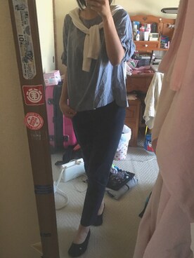 「LIGHT ON THE PATH（ライトオンザパス）のアイテム（トップス）」を使った、sayakaさん（レディース・157cm）の夏コーディネート