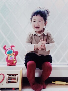 「子供服」｜acoさん（レディース・80cm）の冬コーディネート