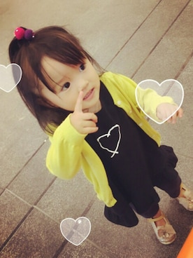 「ARMANI BABY（アルマーニベビー）のアイテム」を使った、sei♡さん（キッズ・80cm）の秋コーディネート