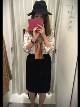 「タータンチェック」｜とももさん（レディース・167cm）の秋コーディネート