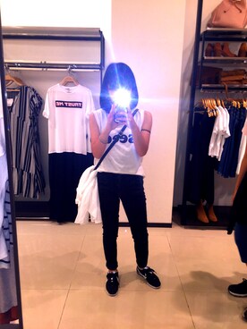 「6397（シックススリーナインセブン）のアイテム」を使った、sahoさん（レディース・151cm）の夏コーディネート