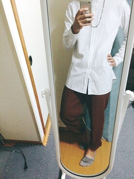 「COMME CA ISM（コムサイズム）のアイテム（アクセサリー）」を使った、shuさん（メンズ・174cm）の夏コーディネート