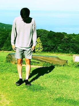 「乱痴気（ランチキ）のアイテム（トップス）」を使った、オカムラ  タクヤさん（メンズ・180cm）の夏コーディネート