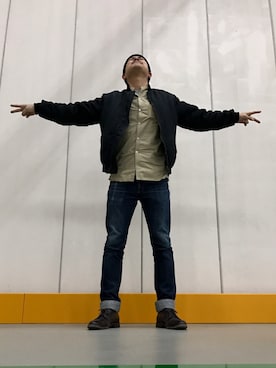 「OLD JOE & CO.（オールドジョーアンドコー）のアイテム（ジャケット/アウター）」を使った、sanpinさん（メンズ・166cm）の冬コーディネート