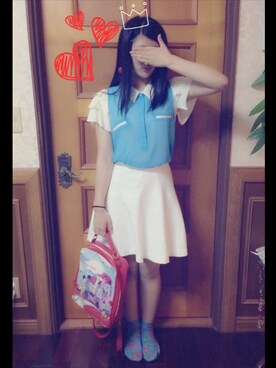 り こ ぱ ん だ。さんのコーディネート