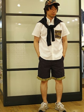 「NIRVANA（ニルヴァーナ）のアイテム」を使った、daichiさん（メンズ・166cm）の夏コーディネート