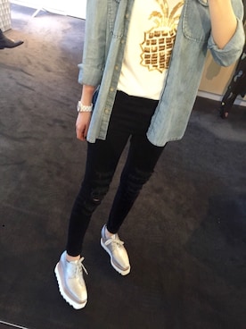 「stellamccartney」｜Connie Chenさん（レディース・155cm）の春コーディネート