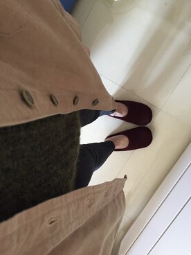 「アイテム（ミリタリージャケット、ブラウン系）」を使った、Maggie Kuanさん（レディース・162cm）の冬コーディネート