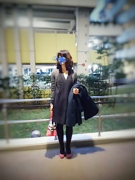 「mimi&roger（ミミアンドロジャー）のアイテム」を使った、mahaloさん（レディース・174cm）の冬コーディネート