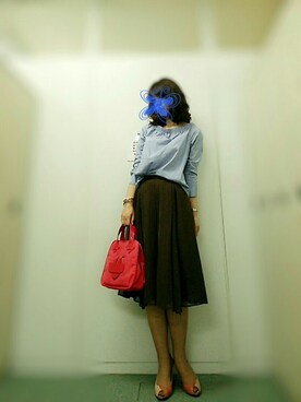 「TILA MARCH（ティラ マーチ）のアイテム」を使った、mahaloさん（レディース・174cm）の春コーディネート