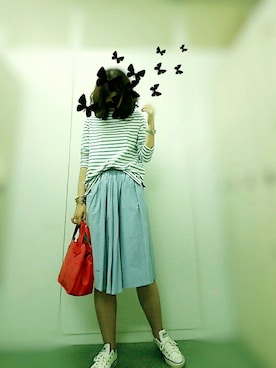 「TILA MARCH（ティラ マーチ）のアイテム」を使った、mahaloさん（レディース・174cm）の夏コーディネート