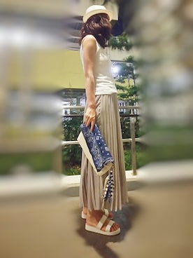 「sweet&sheep（スイート＆シープ）のアイテム」を使った、mahaloさん（レディース・174cm）の夏コーディネート