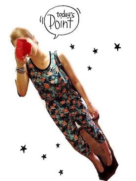 「アイテム（つなぎ/オールインワン、グリーン系）」を使った、aikoさん（レディース・164cm）の夏コーディネート