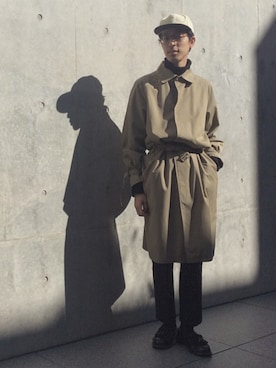 「アイテム（レッグウェア）」を使った、Grow 細田 真吾さん（メンズ・176cm・20代）の冬コーディネート