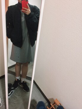 「MA-1」｜「アイテム（ドレス）」を使った、kotoさん（レディース・149cm）の秋コーディネート