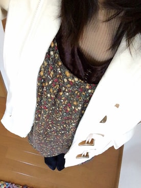 「レトロ」｜「アイテム（ダッフルコート）」を使った、❃asuka❃さん（レディース・155cm）の冬コーディネート