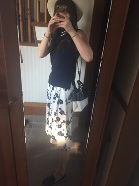 「OUTLET（アウトレット）のアイテム（アクセサリー）」を使った、yukaさん（レディース・168cm）の夏コーディネート