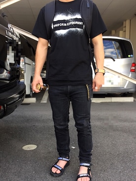 「uniform experiment」｜「アイテム（腕時計）」を使った、west187さん（メンズ・165cm）の夏コーディネート