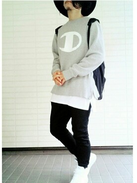 「MOUSSY（マウジー）のアイテム（帽子）」を使った、*a.k.i*さん（メンズ・174cm）の秋コーディネート