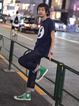 「リーバイス」｜「アイテム（その他）」を使った、KEN MATSUMOTO さん（メンズ・178cm）の夏コーディネート