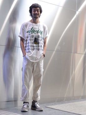 「stussy」｜KEN MATSUMOTO さん（メンズ・178cm）の夏コーディネート