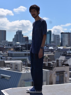 「SON OF THE CHEESE（サノバチーズ）のアイテム」を使った、KEN MATSUMOTO さん（メンズ・178cm）の秋コーディネート