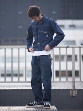 Supreme のデニムパンツを使った「デニムジャケット」のメンズ人気