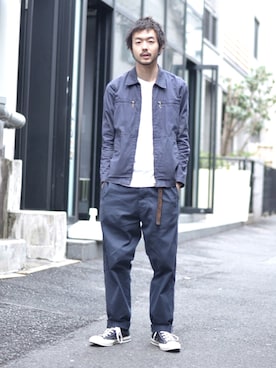 「YAECA（ヤエカ）のアイテム」を使った、KEN MATSUMOTO さん（メンズ・178cm）の冬コーディネート