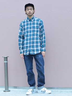 「CHARI&CO（チャリアンドコー）のアイテム」を使った、KEN MATSUMOTO さん（メンズ・178cm）の秋コーディネート