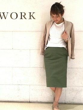 「アイテム（テーラードジャケット）」を使った、nogumiさん（レディース・162cm）の夏コーディネート