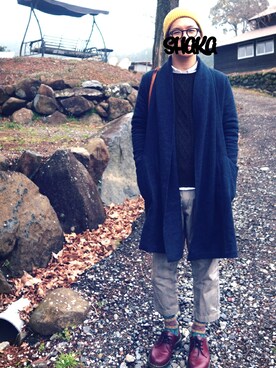 「アイテム（その他アウター）」を使った、shakaさん（メンズ・167cm・20代）の春コーディネート