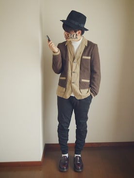「ツイードジャケット」｜shakaさん（メンズ・167cm・20代）の秋コーディネート