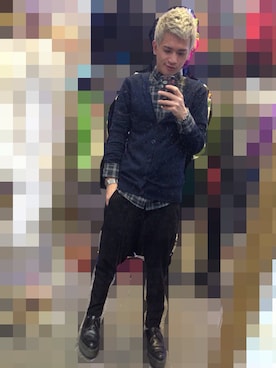 「アイテム（ニット/セーター、その他）」を使った、歐利さん（メンズ）の夏コーディネート