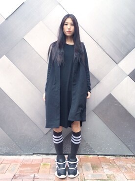 「RICK OWENS」｜「アイテム（その他シューズ）」を使った、mmcissさん（レディース・168cm）の秋コーディネート
