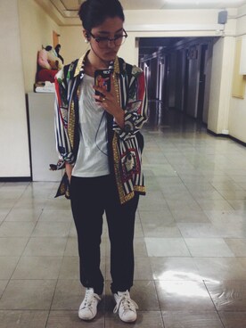 「SLOW（スロウ）のアイテム（トップス）」を使った、e.s.♪さん（レディース・159cm）の春コーディネート