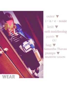 「i・n・e（インエ）のアイテム」を使った、ayu❁*.ﾟさん（レディース・161cm）の秋コーディネート