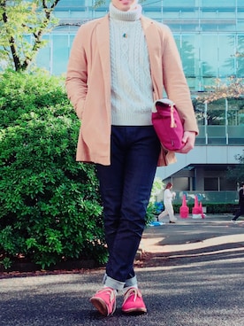 「Lui's（ルイス）のアイテム（アクセサリー）」を使った、たかさん（メンズ・174cm）の秋コーディネート